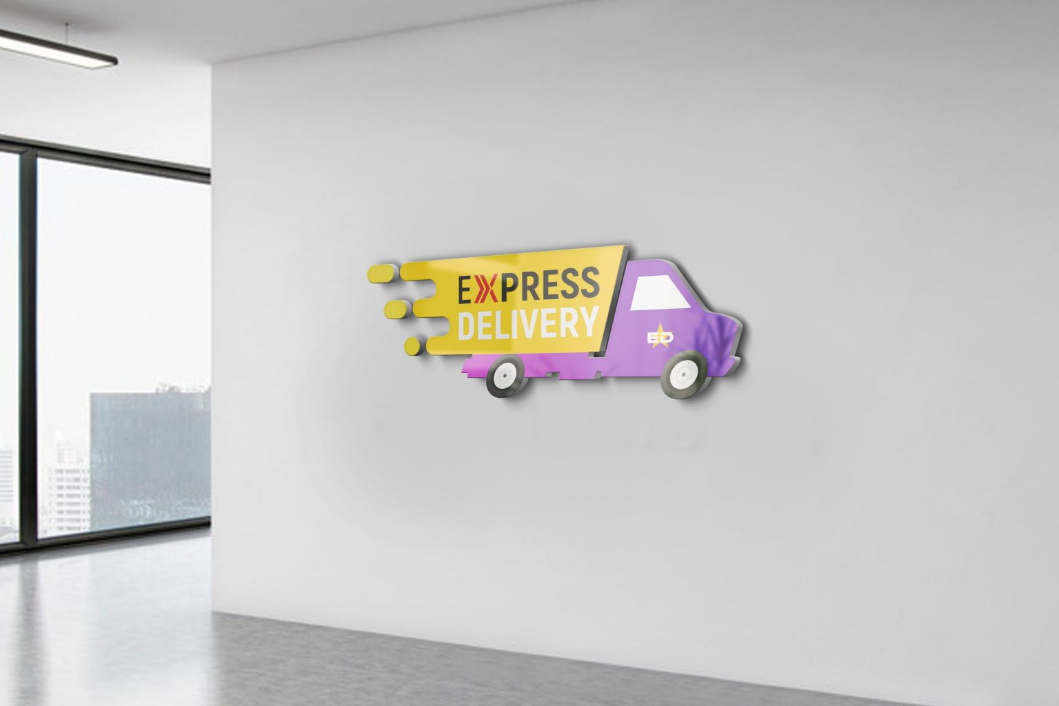 Express Delivery Logo Design PSD – GraphicsFamily