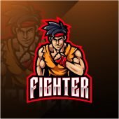 Fighters Esports Gaming Clan Mascot Logo