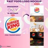 Fast Food Logo Mockup