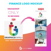 Finance Logo Mockup Template