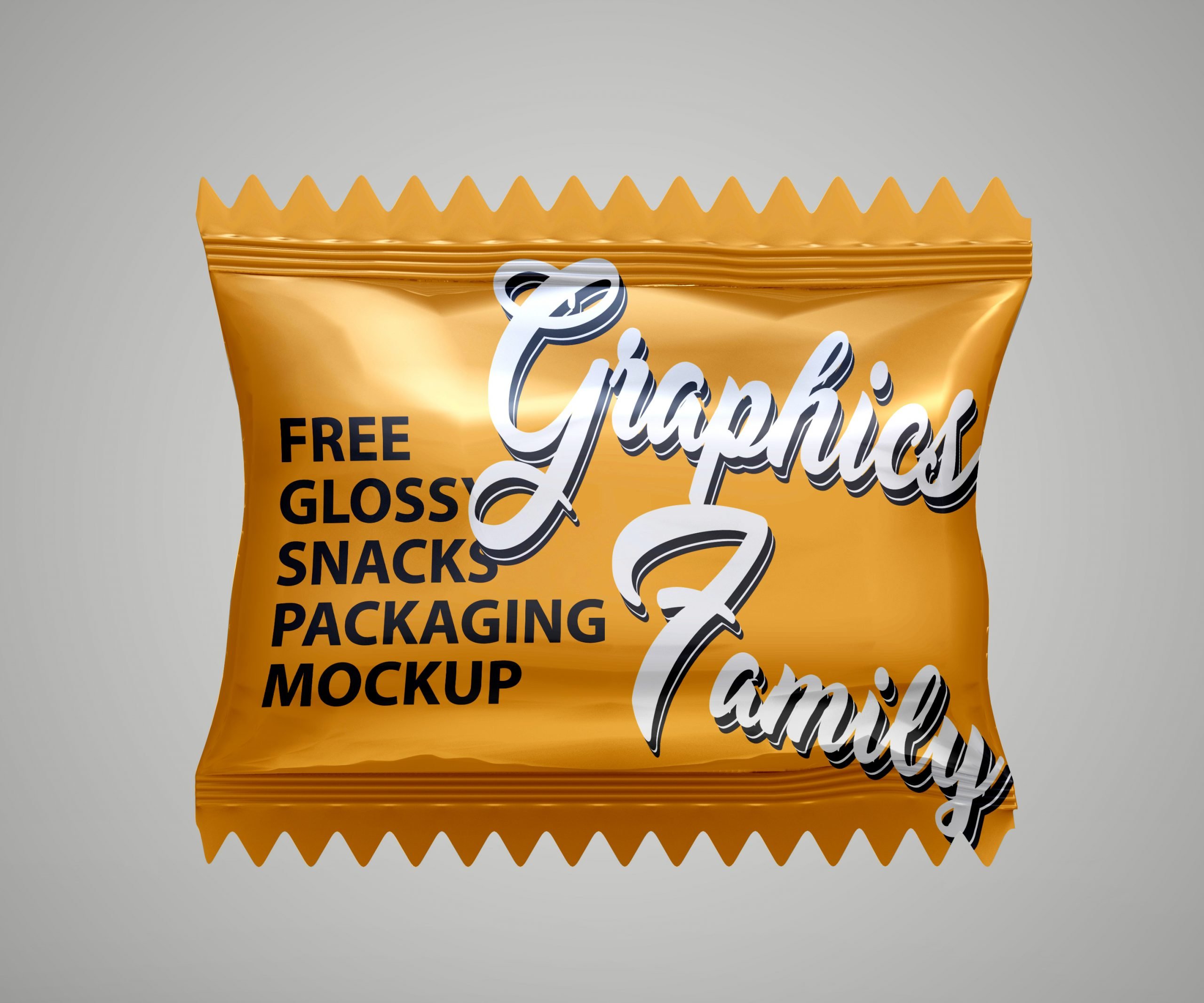 Download Free Glossy Snacks Packaging Mockup Graphicsfamily
