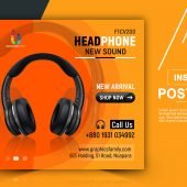 Music and Sound Instagram Post Template PSD