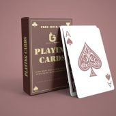 Free Photoshop Pack of Cards Mockup
