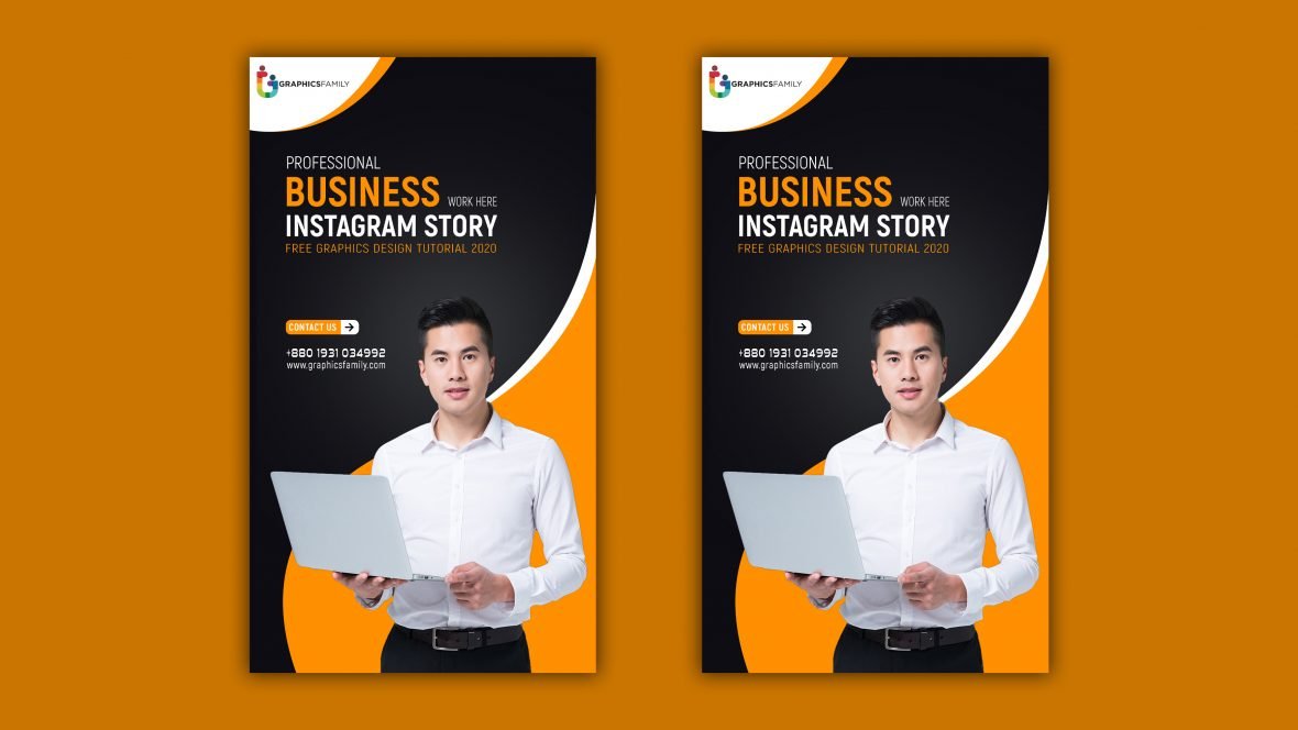 Free Professional Business Instagram Story Post PSD Template