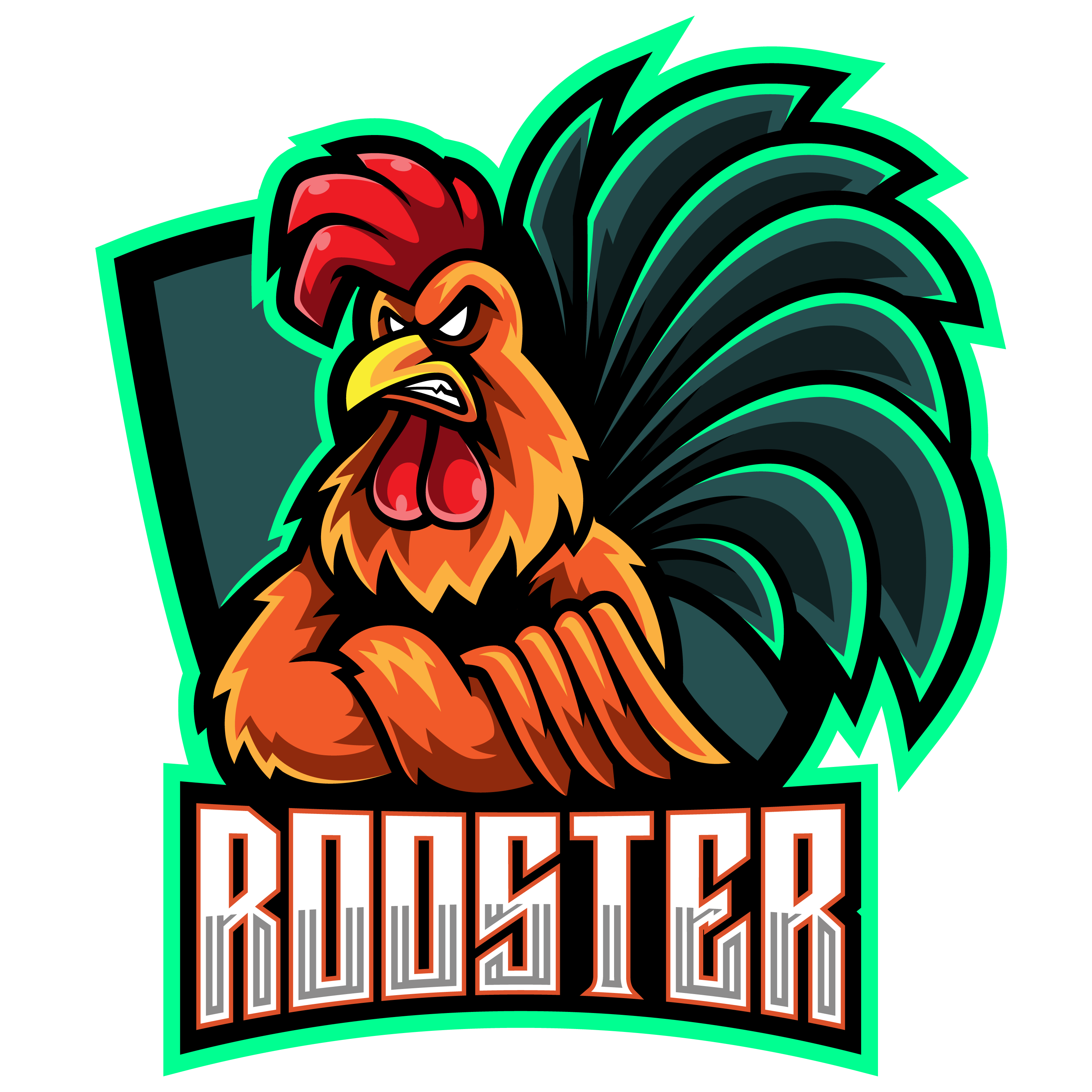 Rooster logo hi-res stock photography and images - Alamy