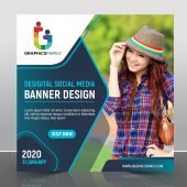 Free Social Media Promotional Banner PSD Template