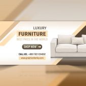 Furniture Web Banner Design PSD