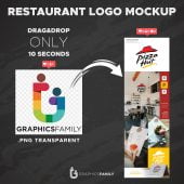 Restaurant Logo Mockup Template