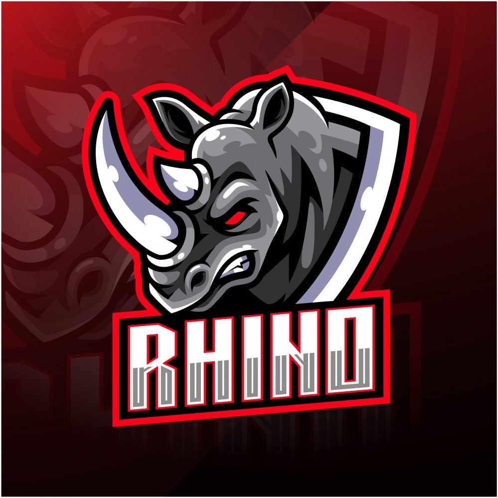 Rhino Esports Gaming Clan Mascot Logo