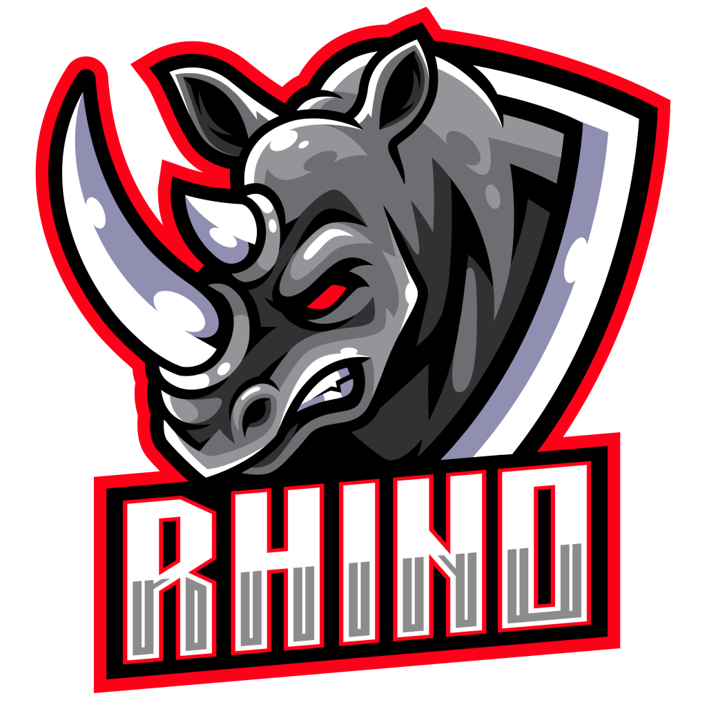 Rhino Esports Gaming Clan Mascot Logo – GraphicsFamily