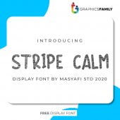 Stripe Calm Font