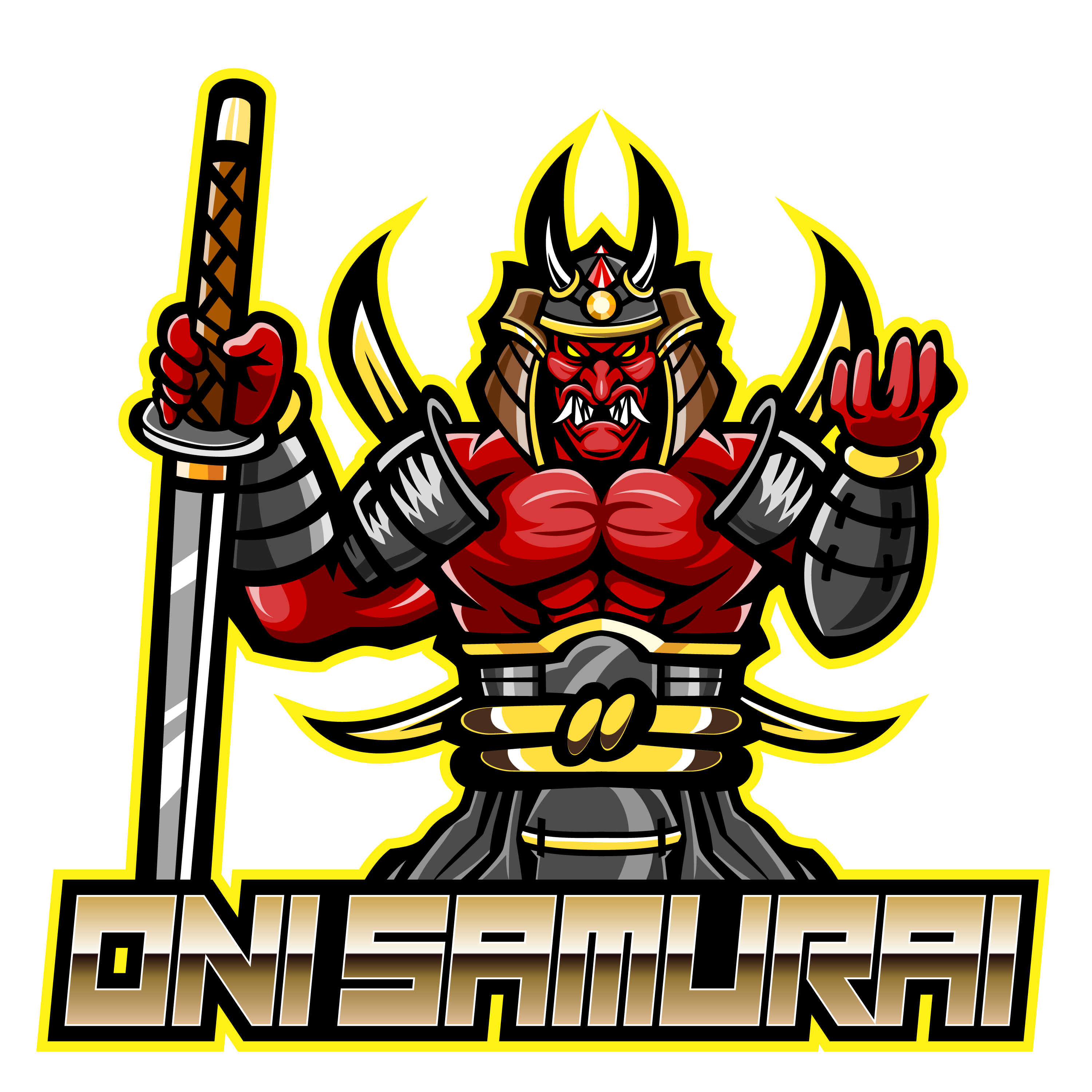 Free Samurai Esports Mascot Logo – GraphicsFamily