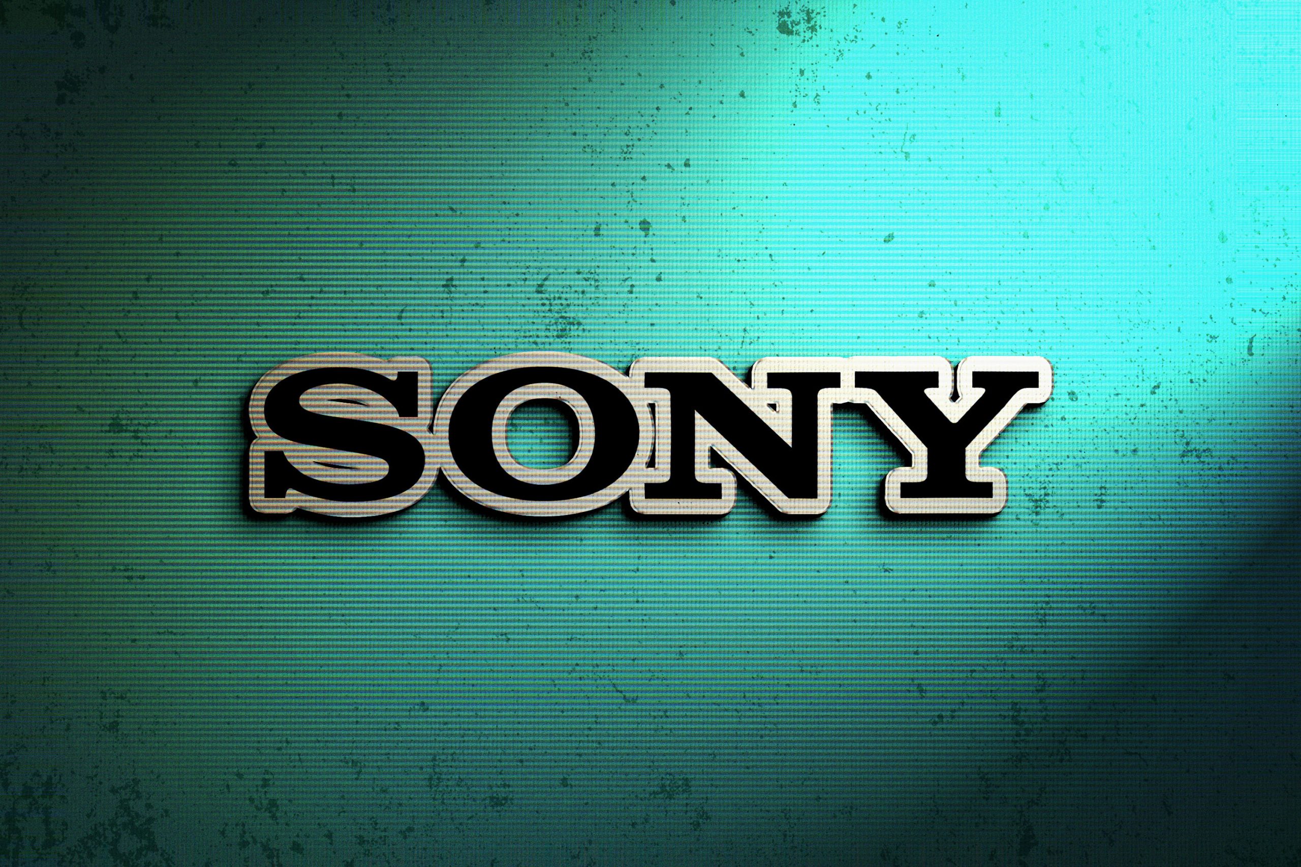 Sony Logo Example on Photoshop Logo Mock-up with Retro Effects