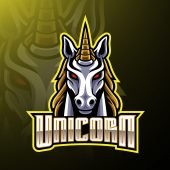 Unicorn Esports Mascot Logo