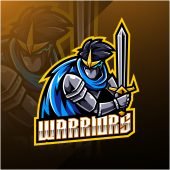 Warriors Esports Gaming Clan Mascot Logo