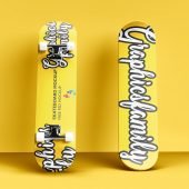 Free Skateboard Mockup PSD