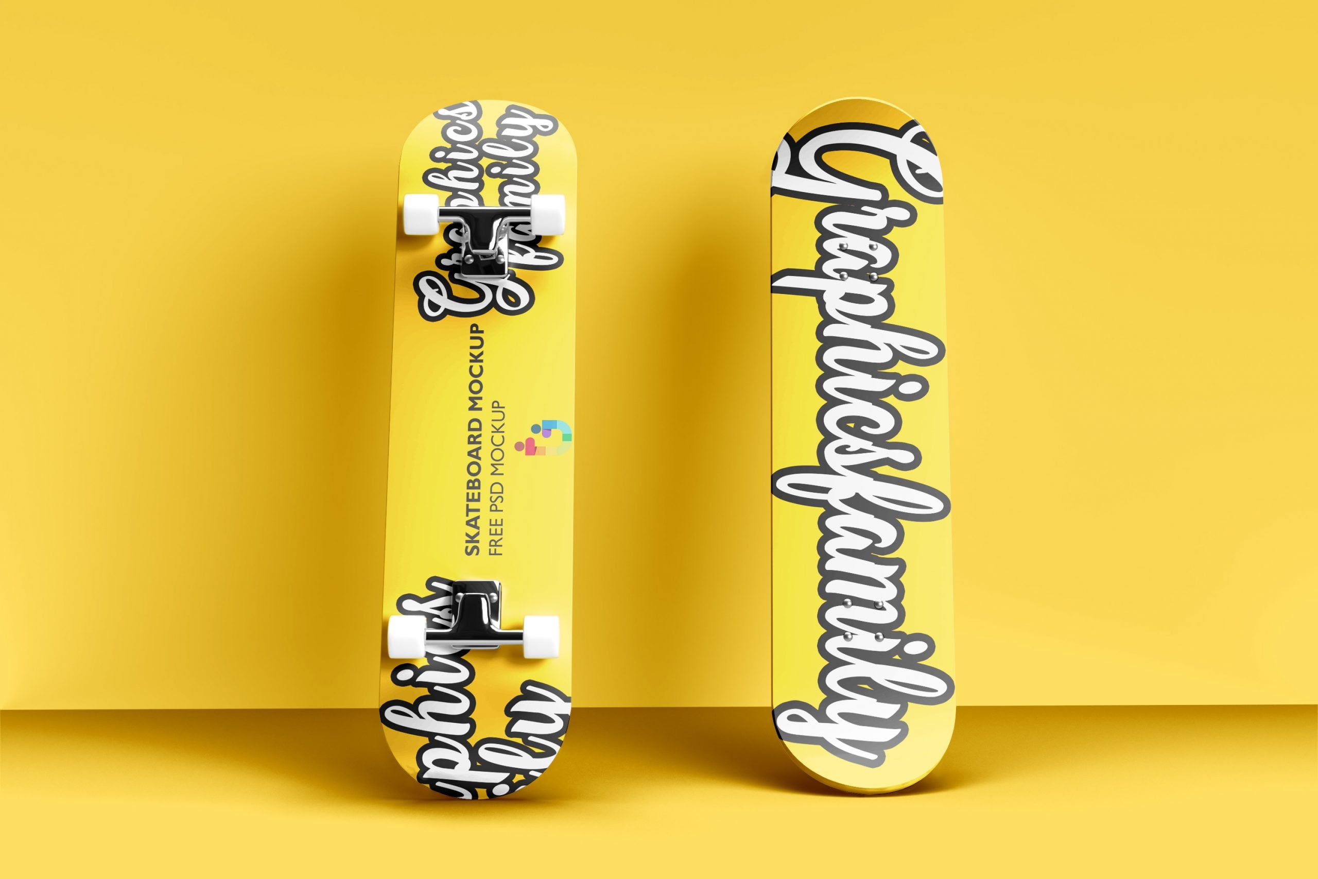 Download Free Skateboard Mockup PSD - GraphicsFamily