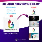 3D Logo Preview Mockup