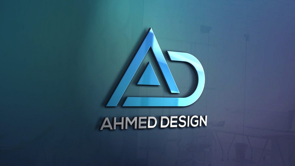AD Letters Logo Template Design