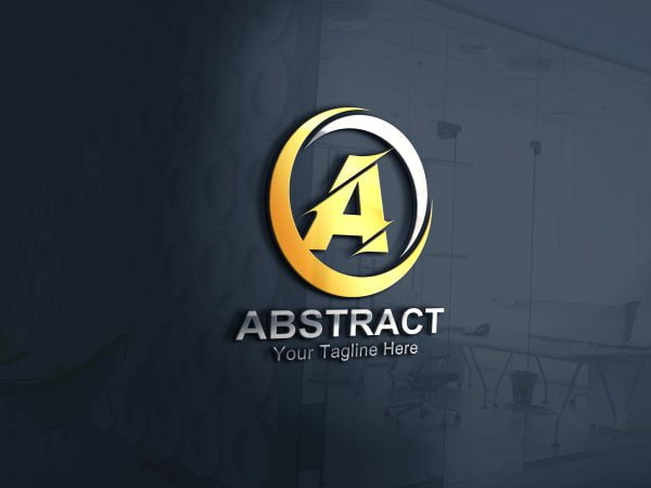 Abstract Letter A Logo Design Free PSD – GraphicsFamily