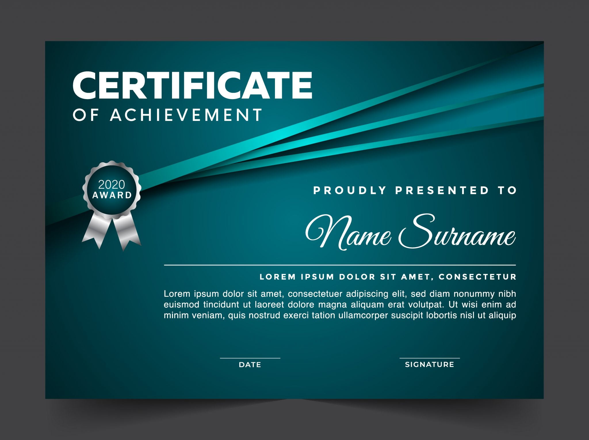 certificate photoshop download