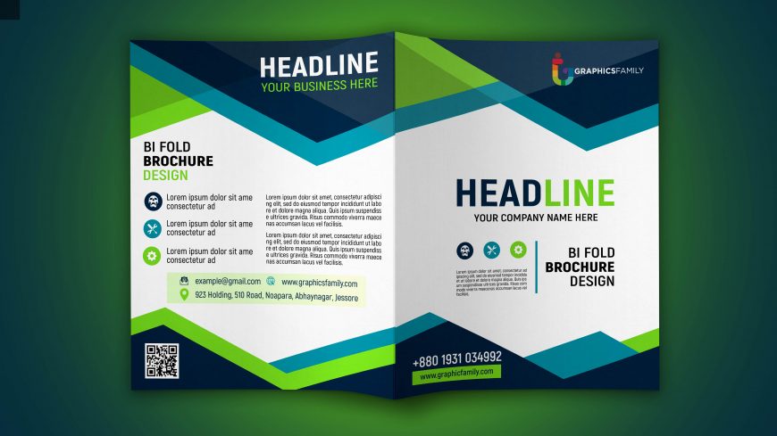 Business brochure template with space for text Free Vector