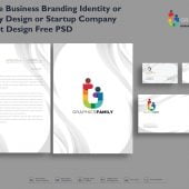 Corporate Business Branding Identity or Stationery Design or Startup Company Document Design Free Psd