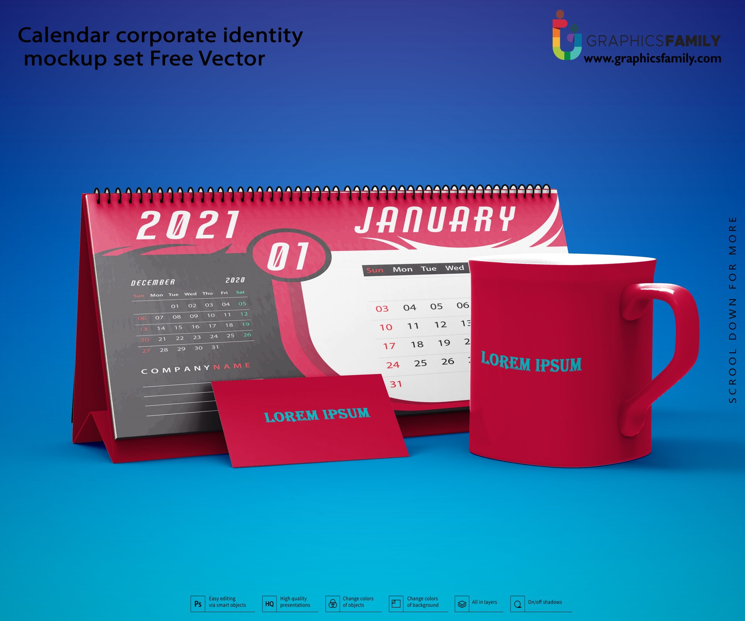 Set of Corporate Identity Template Premium Quality PSD – GraphicsFamily