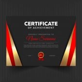 Free Certificate Template Design With Luxury Pattern