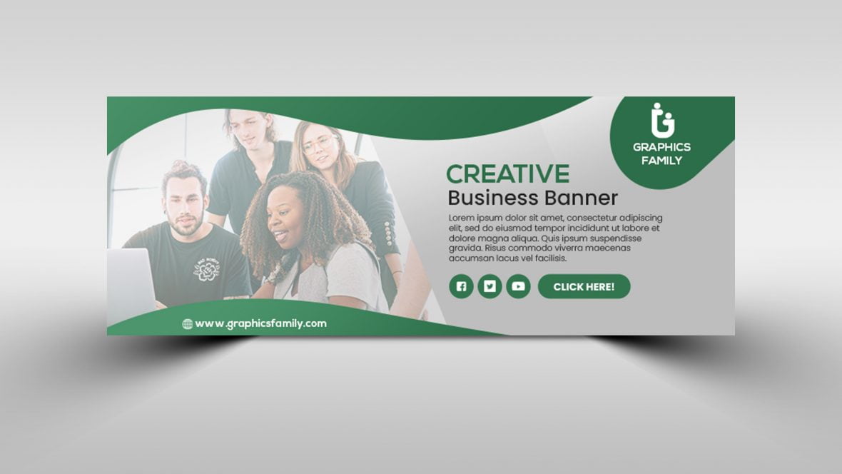Company marketing facebook cover page template