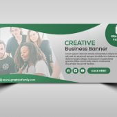 Company marketing facebook cover page template