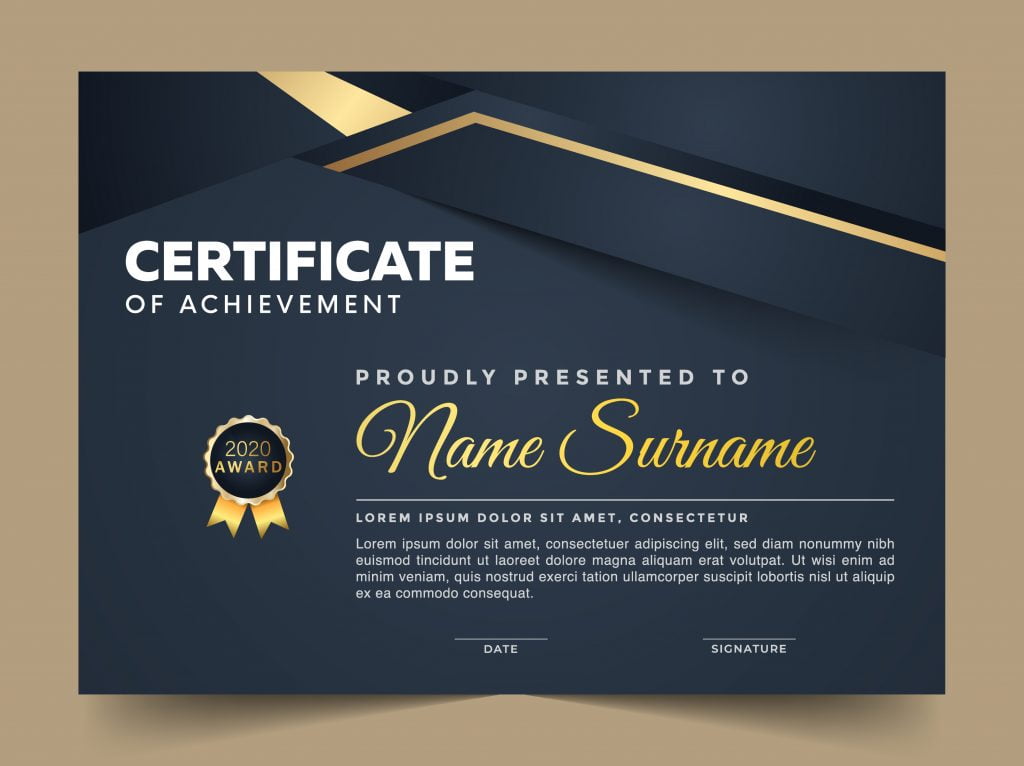 🎖️ Corporate Certificate Template – GraphicsFamily