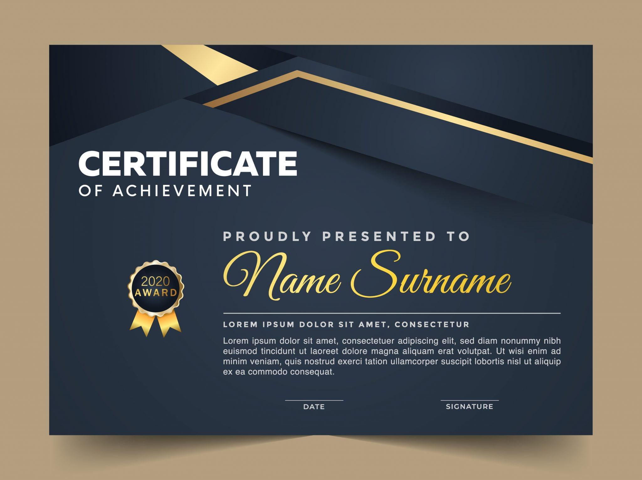 🎖️ Corporate Certificate Template GraphicsFamily