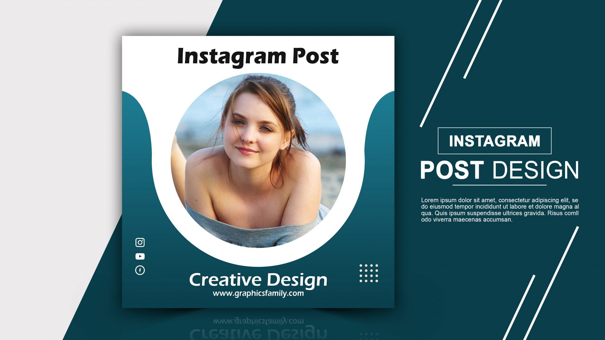 Creative Instagram Post Design Free Psd 2048x1152 