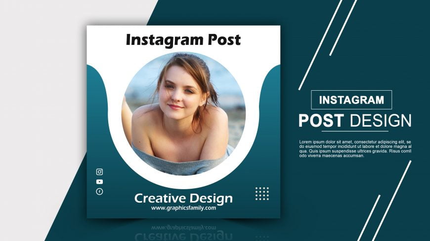 Creative Instagram Post Design Free Psd