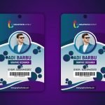 Designer Office Id Card Template Illustration Free PSD