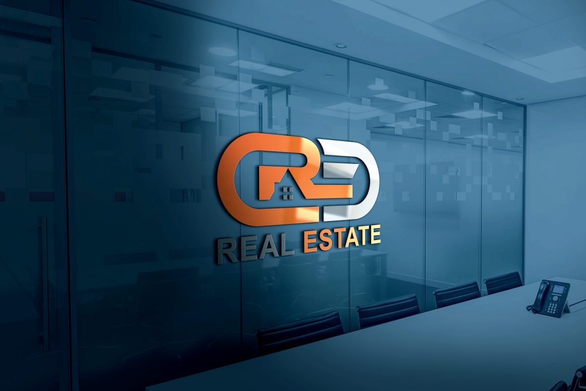 Download Modern Real Estate Company Logo Design PSD