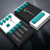 Elegant Realistic 3D Business Card Template Free Psd