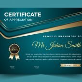 Free Award and Certificate of Appreciation Template to Print