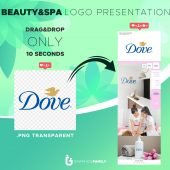 Beauty&Spa Logo  Presentation Mockup