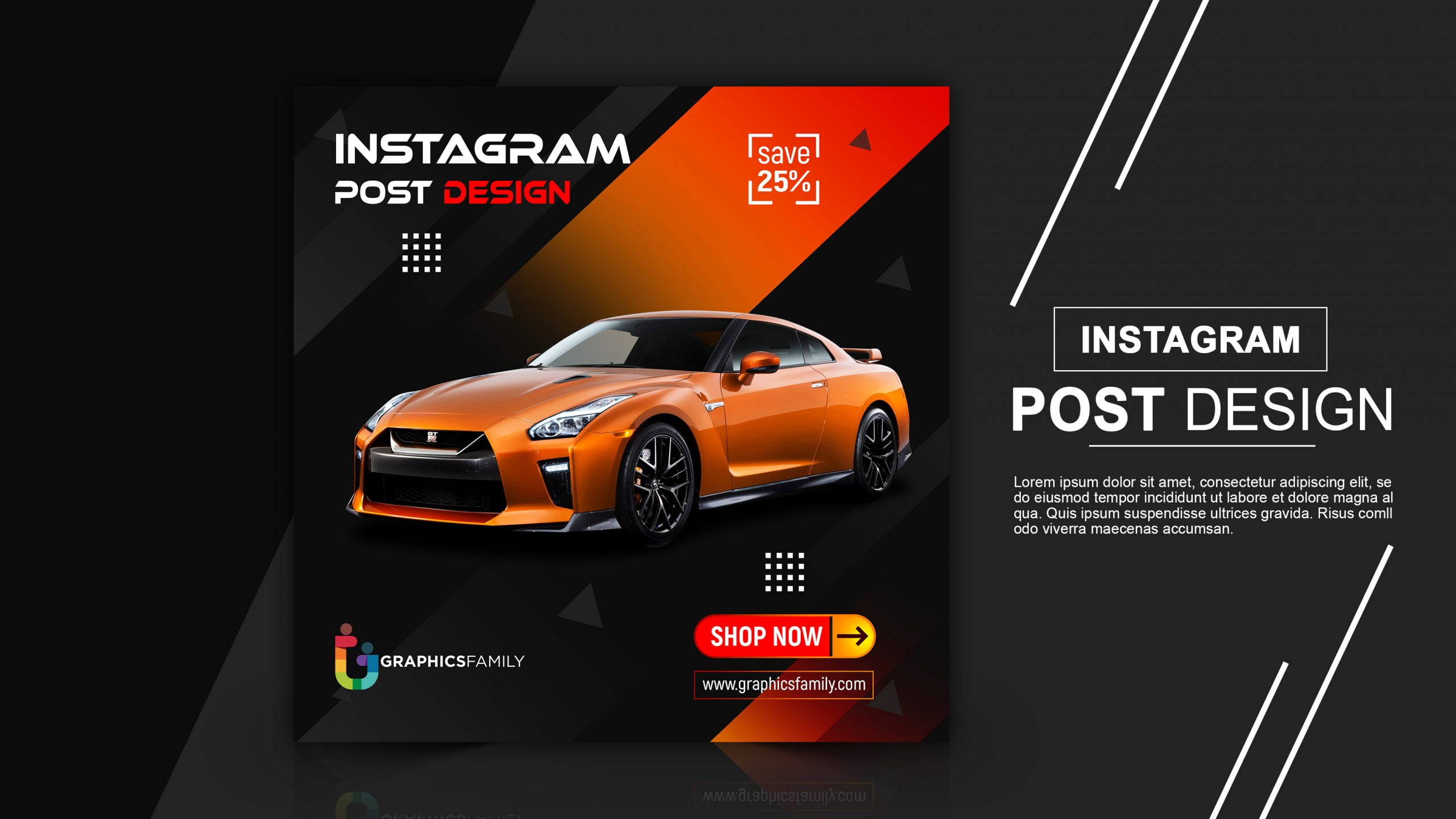 Free Car Automotive Social Media Instagram Banner Download