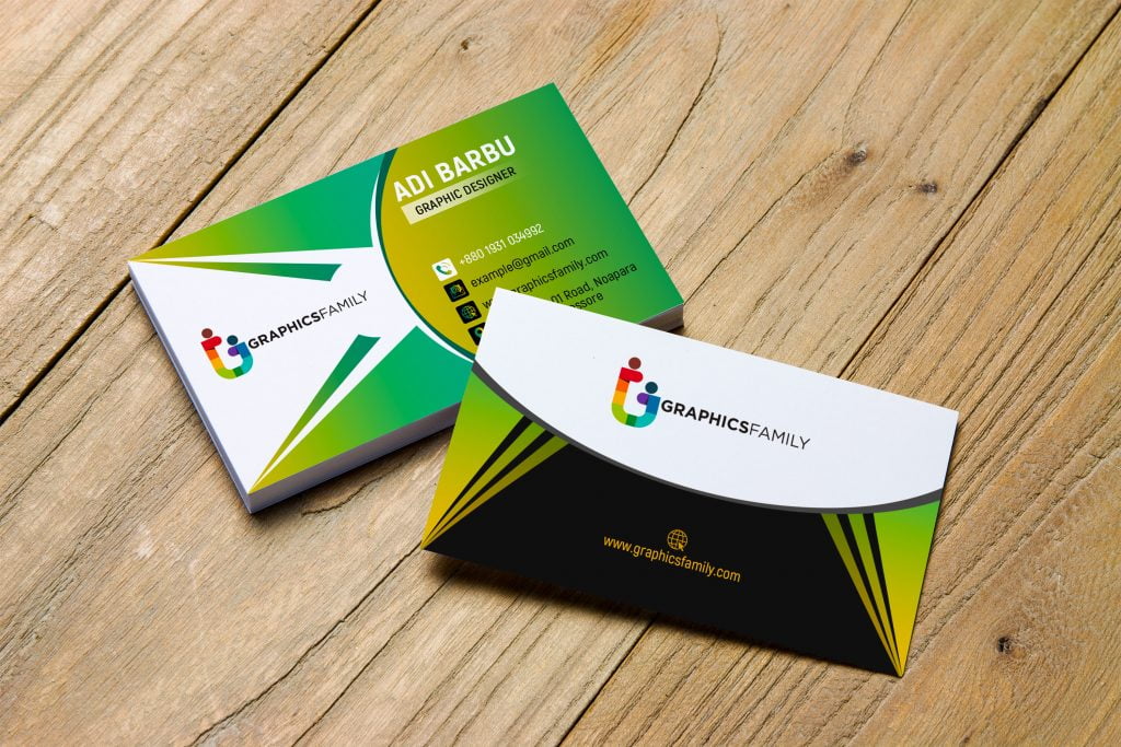 Green Elegant Corporate Card – GraphicsFamily