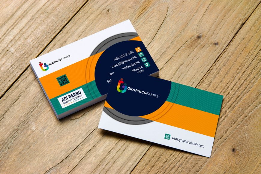 Modern Clean Business Card Template – GraphicsFamily