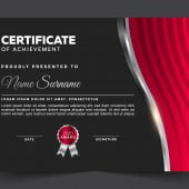 Free Editable Landscape Modern Certificate Template