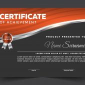 Free Editable Modern Certificate Vector Template