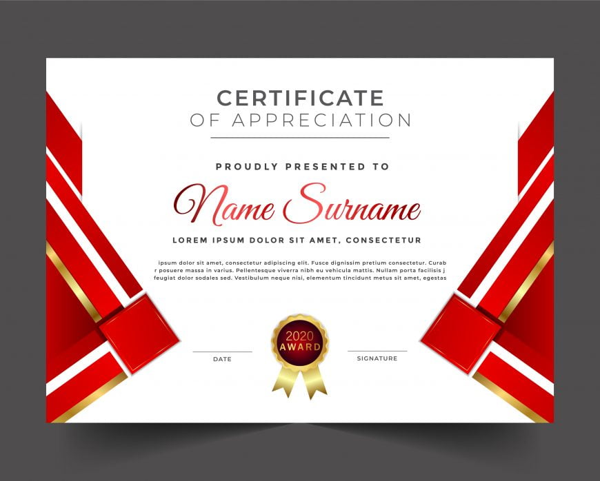 Free Elegant Certificate Template