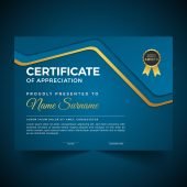 Free Modern Certificate Template of Appreciation