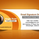 Free Modern Email Signature Template Design