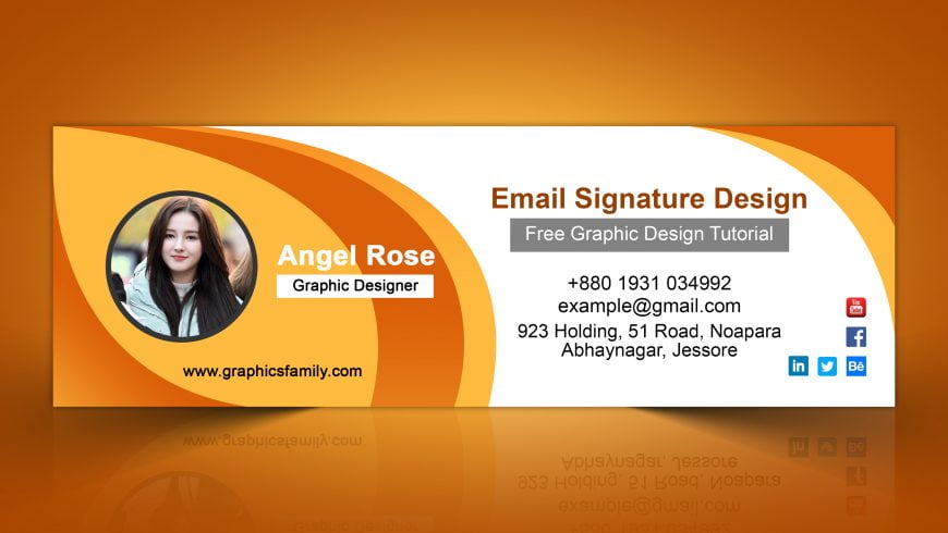 html e mail signature template