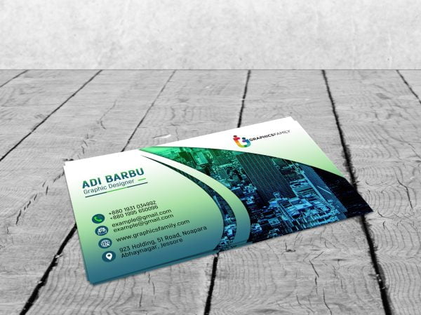 Creative Elegant Business Card Design – GraphicsFamily